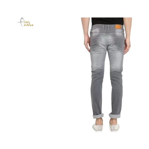 Denim Collection Light Grey Jeans for Men Stretchable Denim Jeans